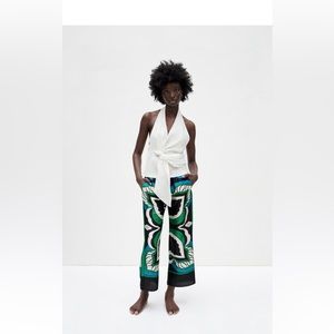 NWT’s Zara women’s printed pajama-style pants.